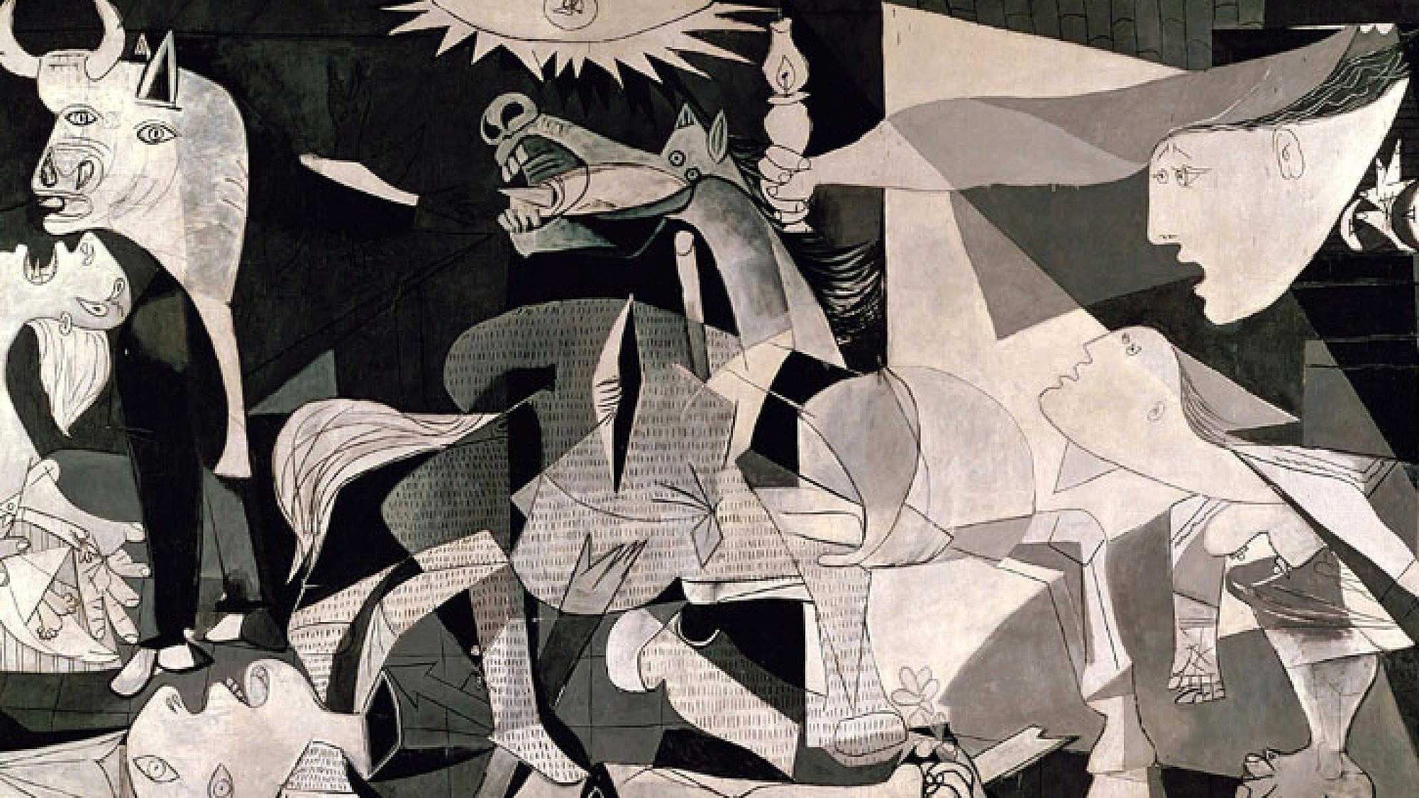 "הגרניקה" של פיקאסו. הציור המפורסם נעשה בזמן מלחמת האזרחים בספרד ולאחר ההפצצה האווירית של גרמניה הנאצית על העיר גרניקה | צלם: א.ס.א.פ קריאייטיב | Castrovilli - Fotolia.com "הגרניקה" של פיקאסו. הציור המפורסם נעשה בזמן מלחמת האזרחים בספרד ולאחר ההפצצה האווירית של גרמניה הנאצית על העיר גרניקה | צלם: א.ס.א.פ קריאייטיב | Castrovilli - Fotolia.com