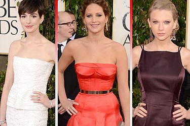 טיילור סוויפט, ג'ניפר לורנס ואן האת'ווי בשטיח האדום | צלם: אימג'בנק, מראות אימג'