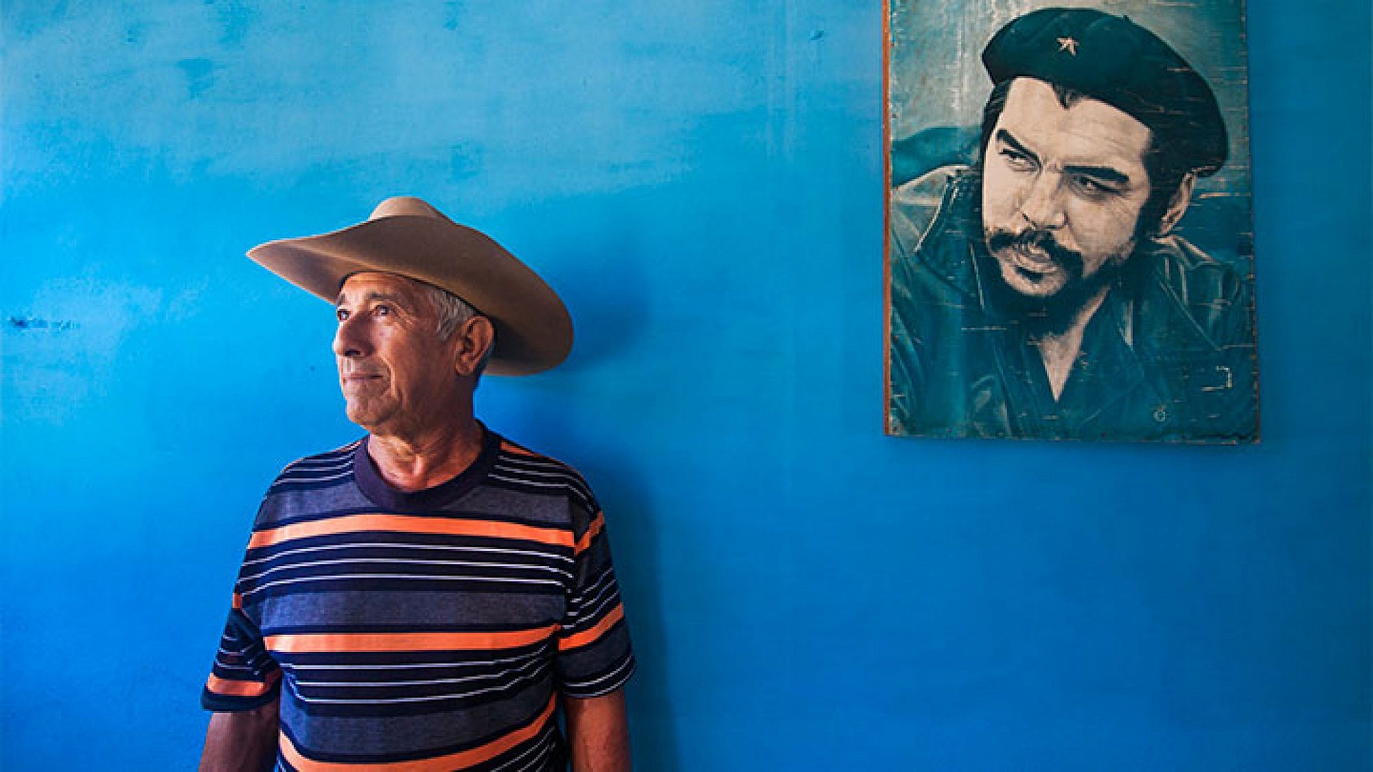 ארנסטו צ'ה גווארה, שותפו של פידל קסטרו למהפכה שפרצה ב-1956, הוא דמות נערצת בפני עצמה. צילום: לירון שמעוני