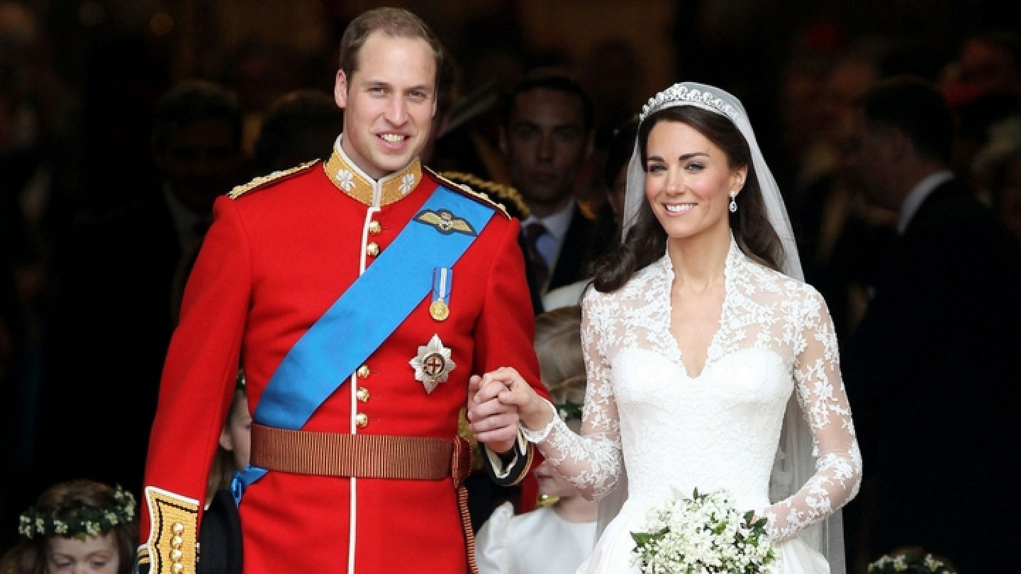 קייט מידלטון והנסיך ויליאם בחתונה המלכותית | צילום: GettyImages