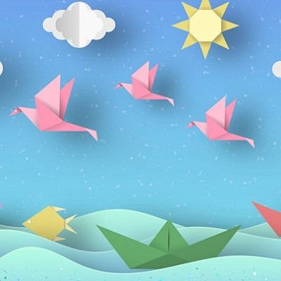 קישוטים לסוכה מאוריגמי | צילום: Shutterstock