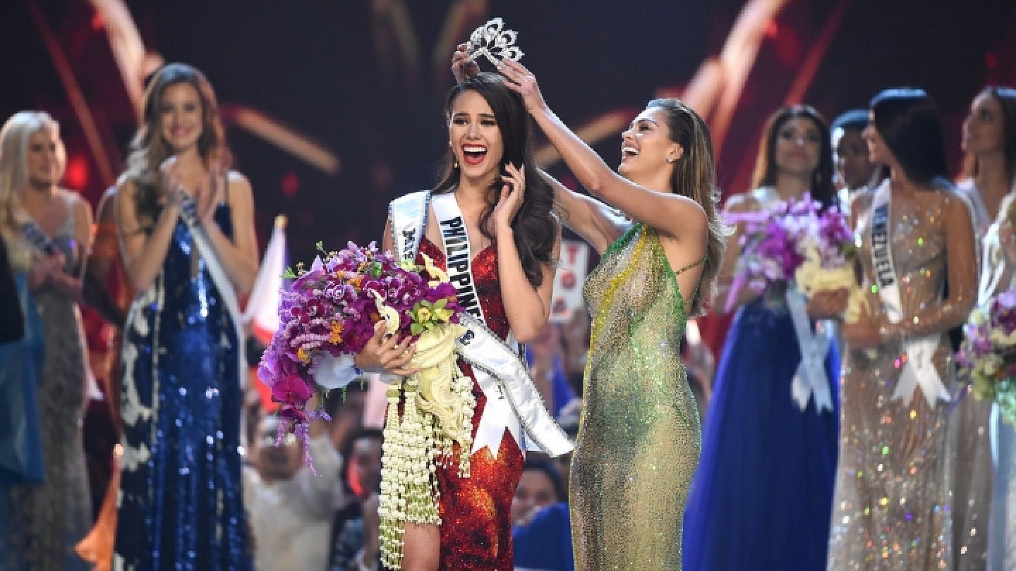 המנצחת של תחרות מיס יוניברס קתריונה גריי, המתמודדת הפיליפינית | צילום: Gettyimages