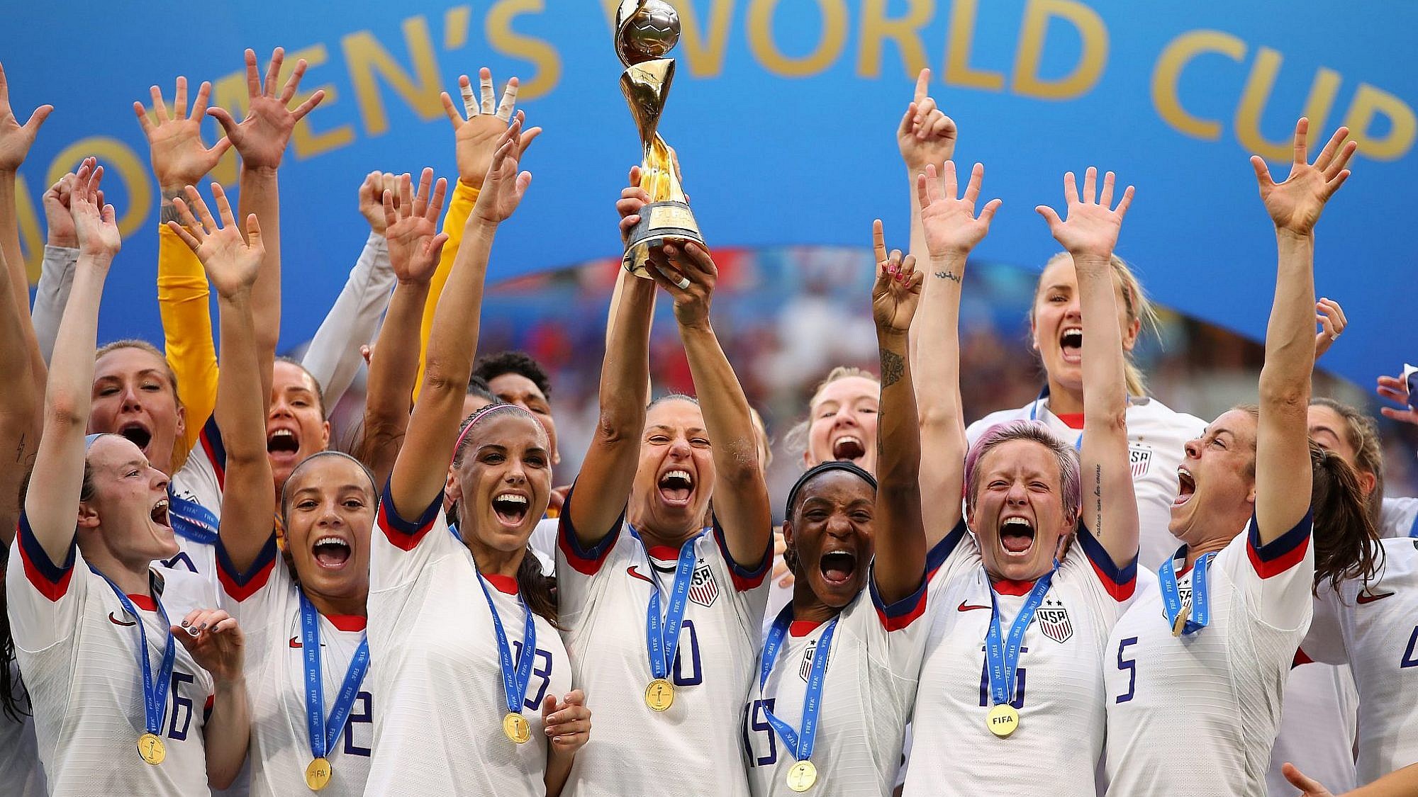 נבחרת ארה"ב, הזוכה במונדיאל הנשים | צילום: Richard Heathcote/Getty Images