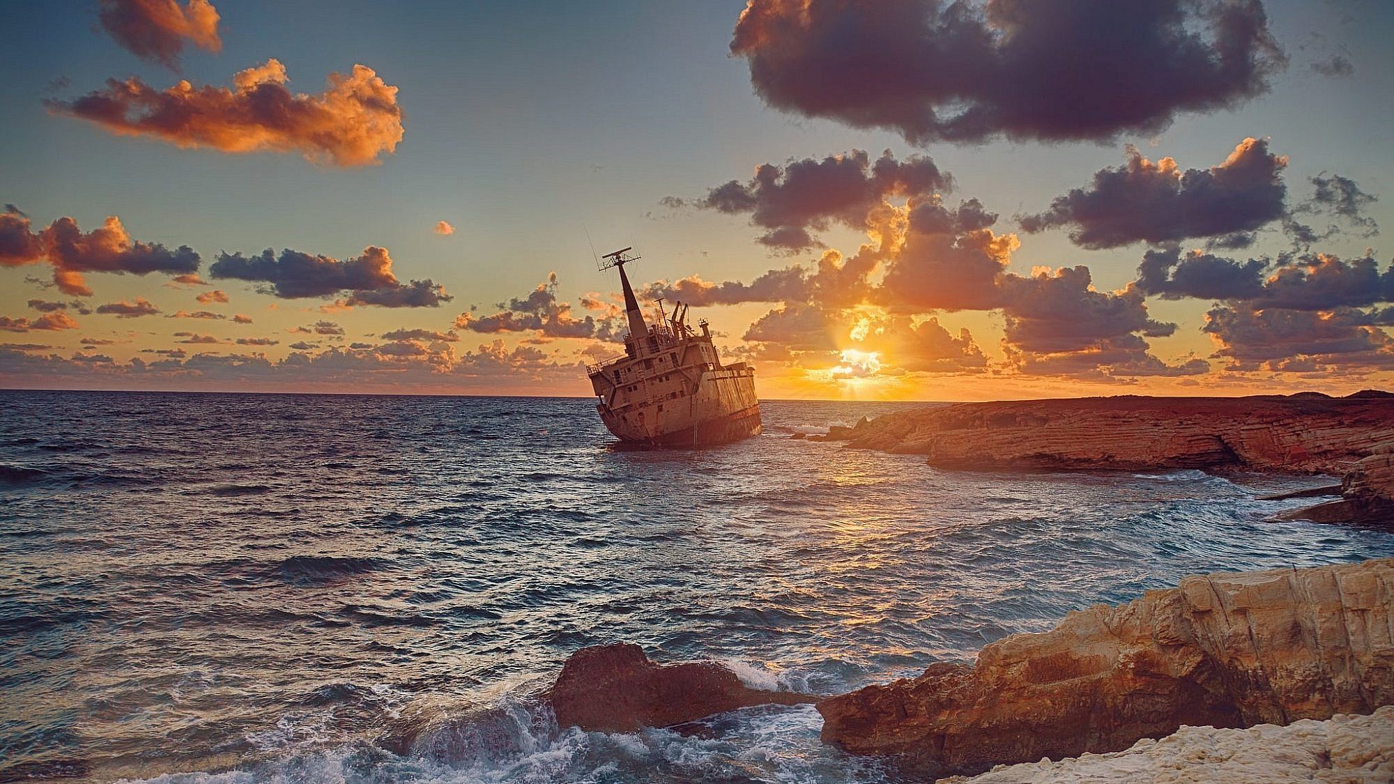 הספינה הטבועה בפאפוס | צילום: Shutterstock