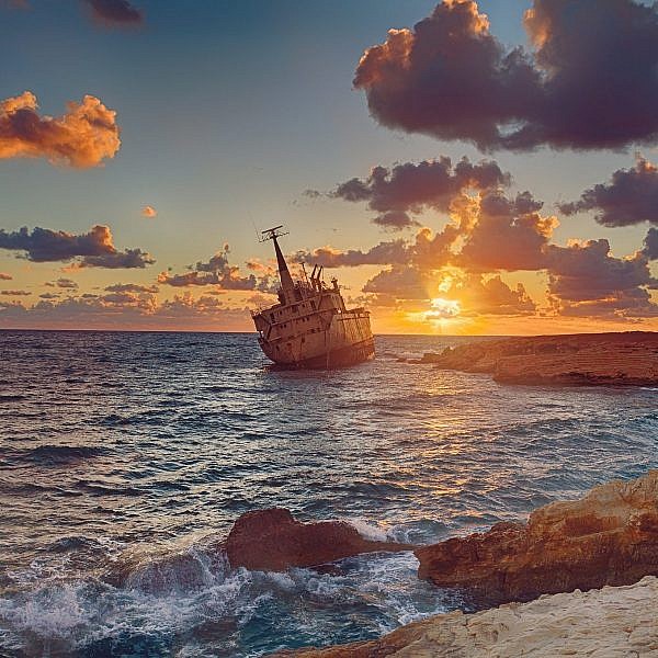 פאפוס בשקיעה | צילום: Shutterstock