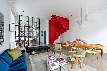 דירה בלונדון | צילום: Gavriil Papadiotis, עיצוב: Michaelis Boyd Associates
