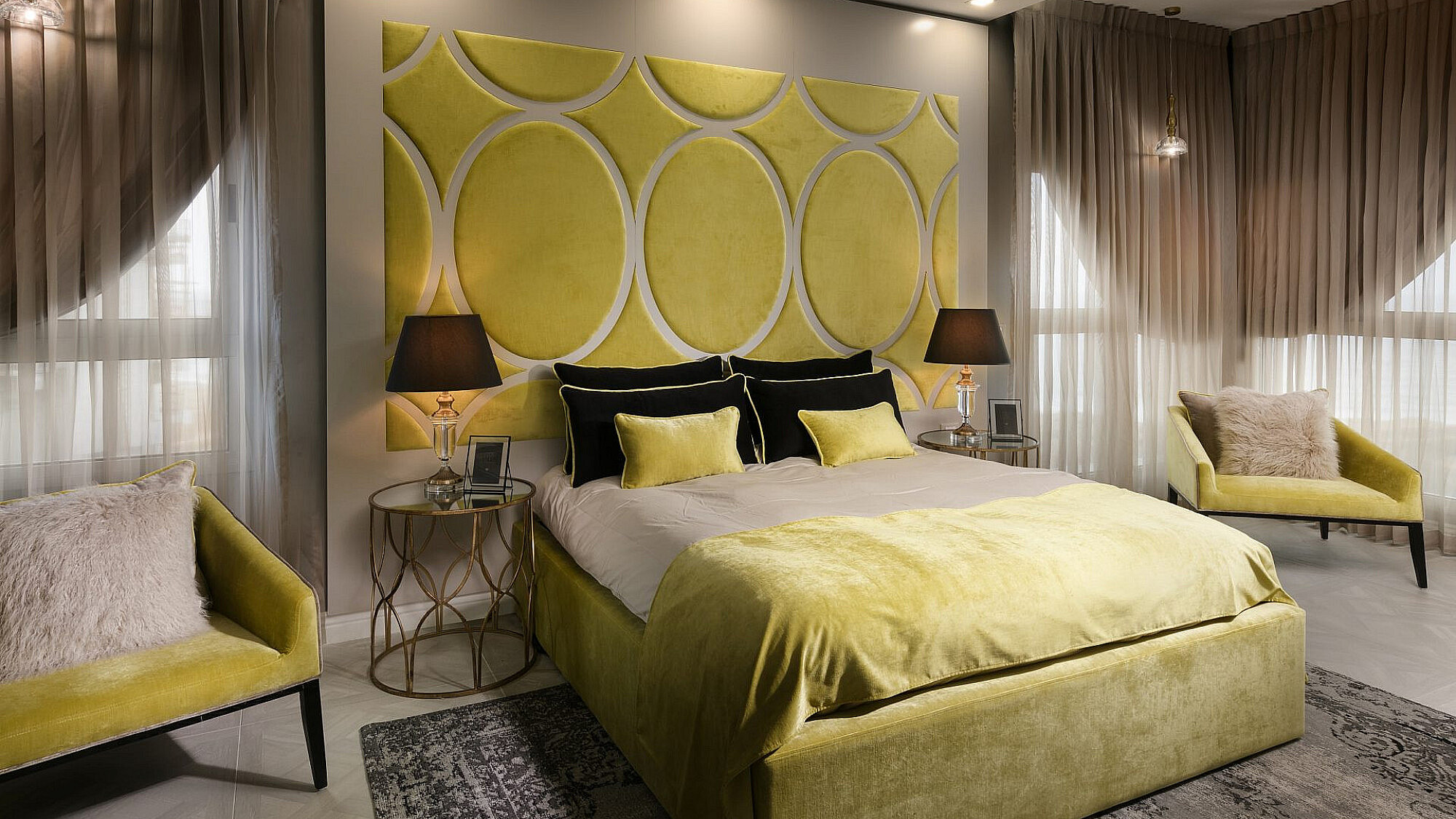 חדר שינה בעיצוב אריאלה עזריה ברקוביץ | צילום: אלעד גונן