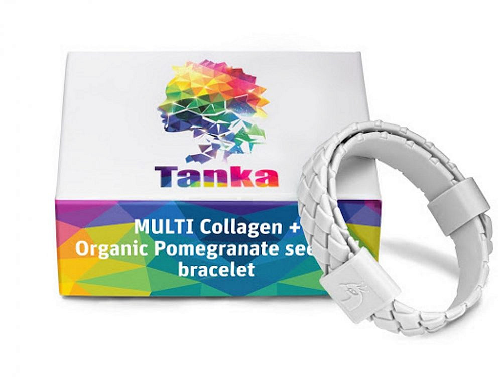 משמר את גמישות העור, מסייע בצמצום קמטים, מסייע בחיזוק השיער והציפורניים. צמיד מולטי קולגן+ של טנקה (צילום: יח״צ)