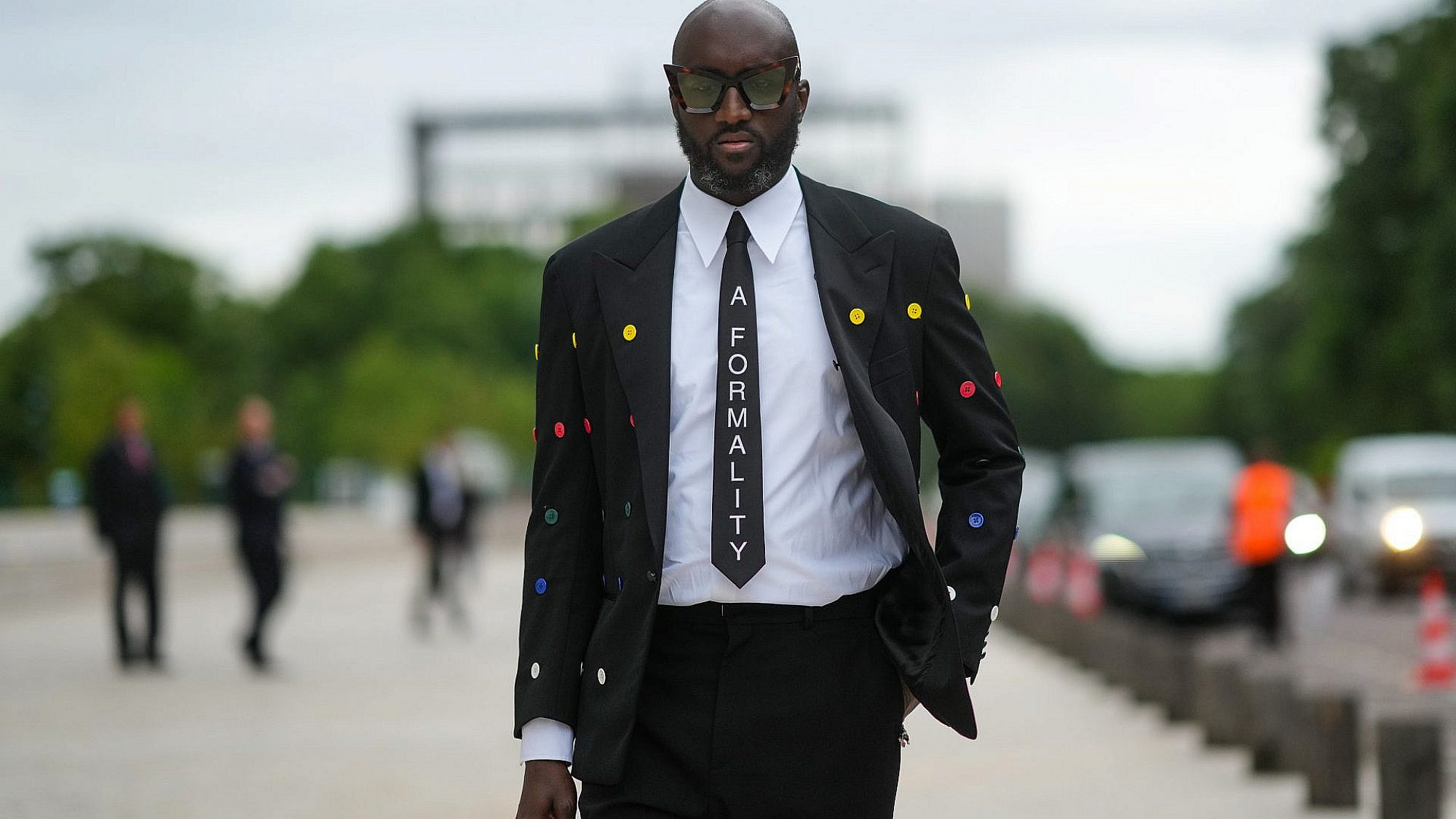 וירג'יל אבלו בשבוע האופנה בפריז, יולי 2021. ארבעה חודשים לפני מותו | צילום: Gettyimages