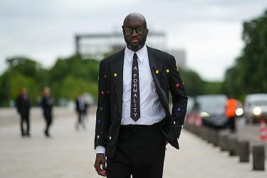 וירג'יל אבלו בשבוע האופנה בפריז, יולי 2021. ארבעה חודשים לפני מותו | צילום: Gettyimages
