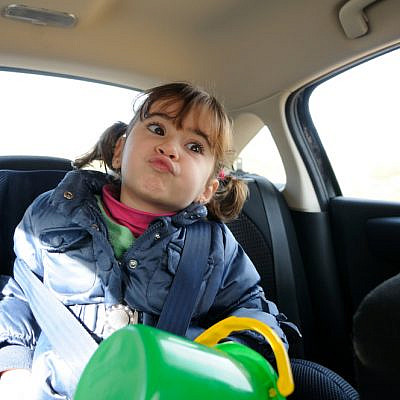 עם ילדים בפקק | צילום: shutterstock