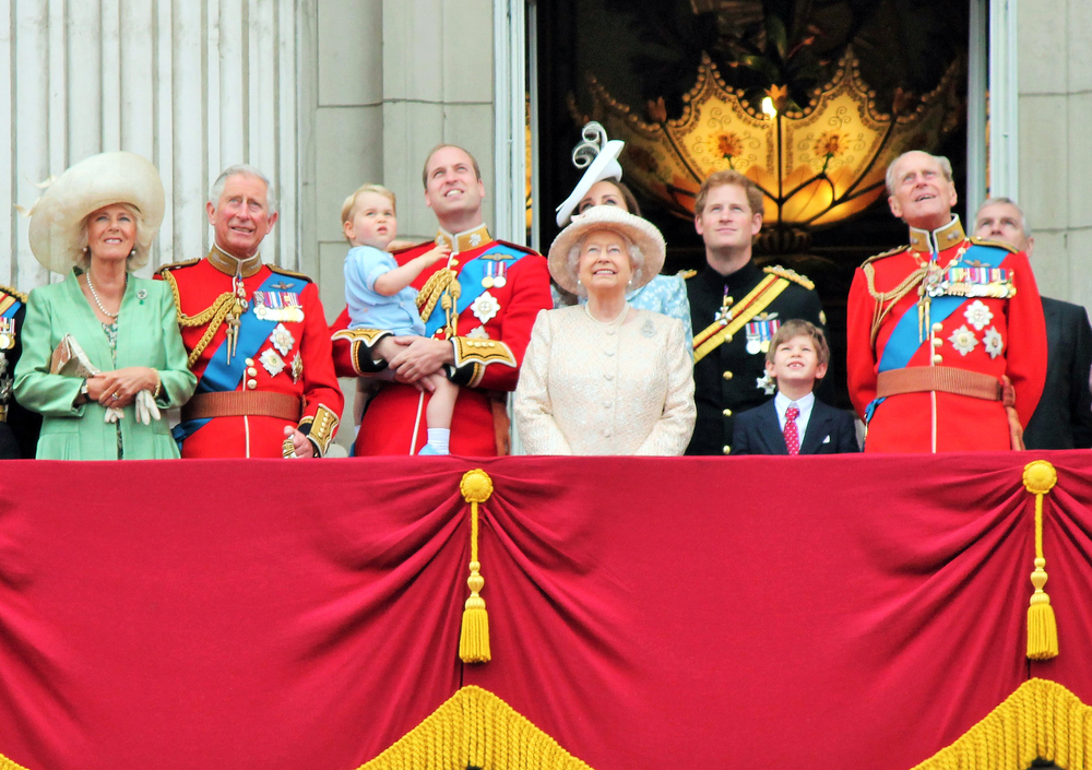 Royal family.  Camilla first from the left  Photo: Lorna Roberts, Shutterstock