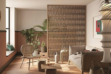 חוצצת בסטייל. משרביית בטון תלת מימד של MUTINA החל מ- 200 ש"ח למ"ר | צילום: באדיבות MODY