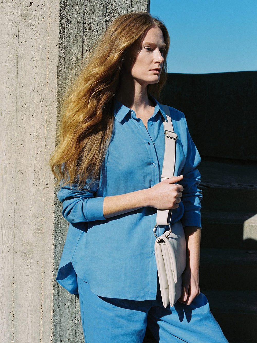 גולף. חולצת פשתן 229 ש&quot;ח, מכנסיים 239 ש&quot;ח | צילום: דור שרון