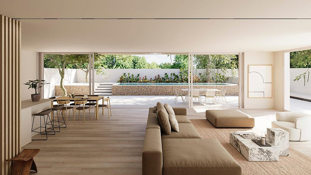 מערכת דלתות ויטרינה הזזה מתקדמת עם פתיחה מרכזית קלה | באוהאוס 2600 מבית קליל. צילום: יח"צ