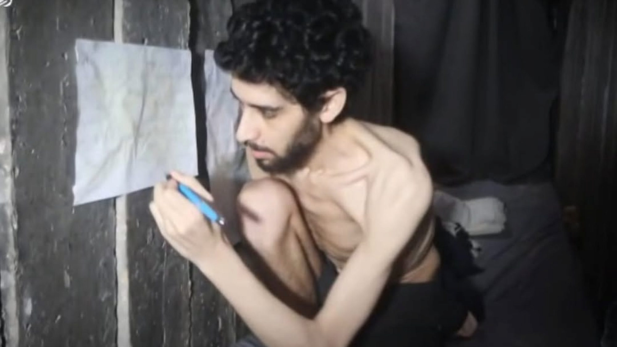 מתוך הסרטון של החטוף אביתר דוד בשבי חמאס בעזה | צילום: אינסטגרם yeeladavid@
and
bring_evyatar_home@