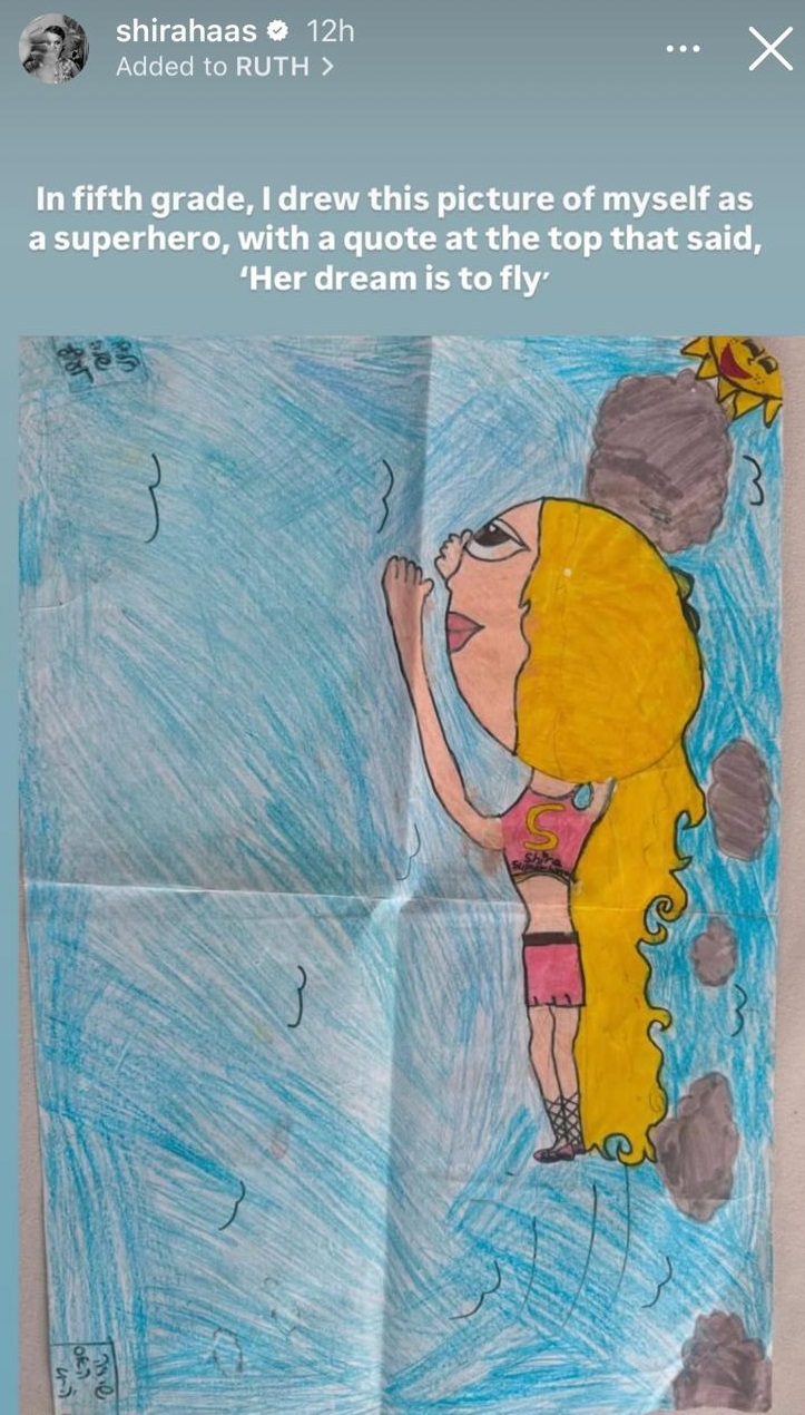 הציור של שירה האס מכיתה' | צילום: אינסטגרם shirahaas@