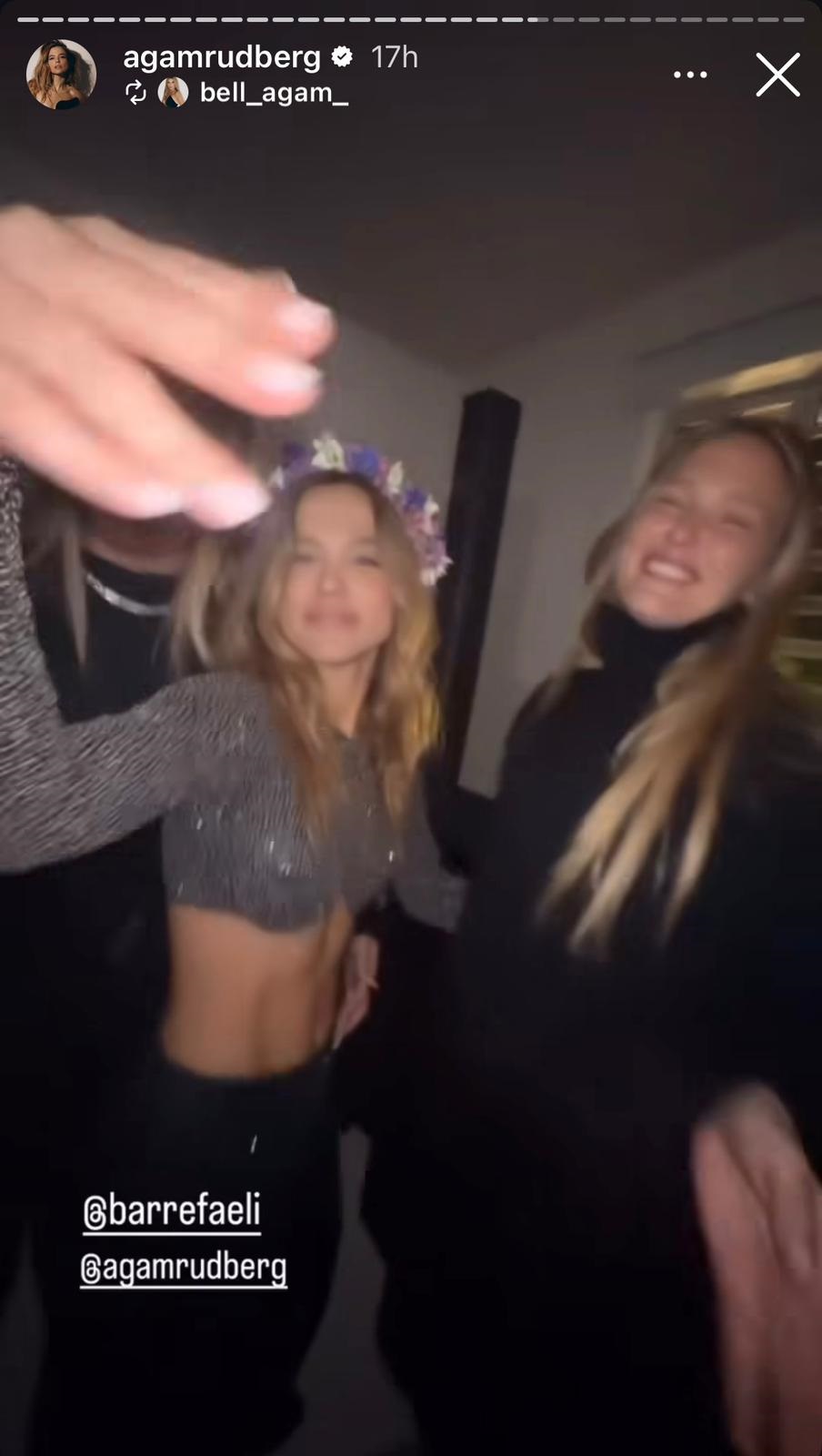 אגם רודברג ובר רפאלי | צילום: אינסטגרם agamrudberg@