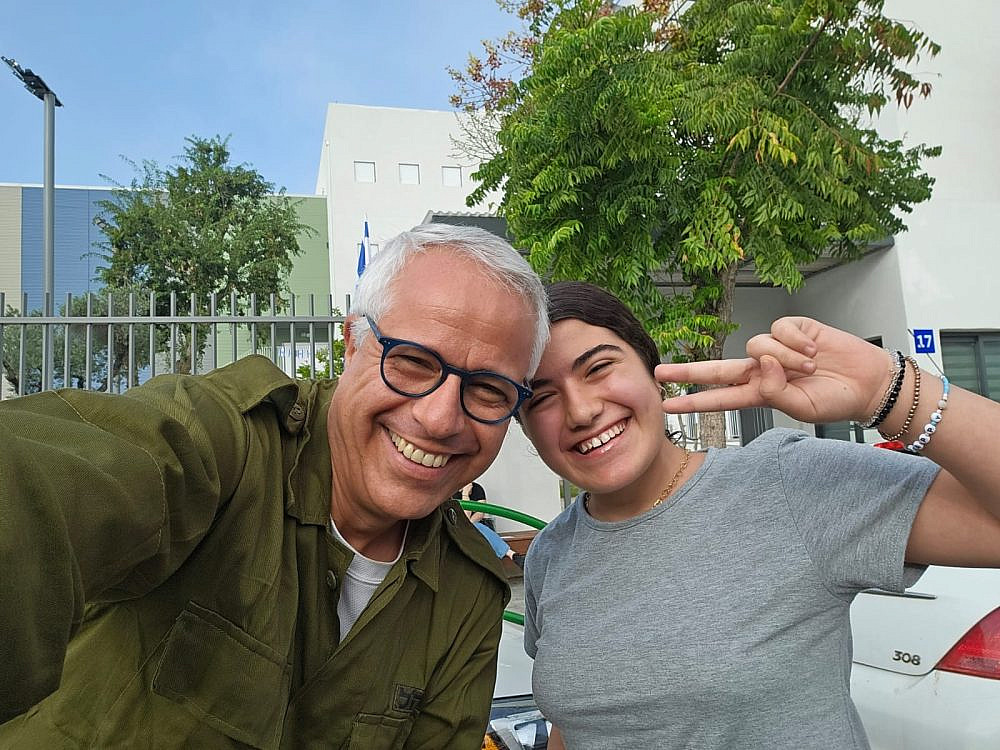 אורן הלמן ובתו ליה | צילום: פרטי