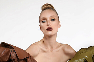 הגימור המטאלי תופס את הבמה. איפור: ירין שחף | צילום: בן לאון