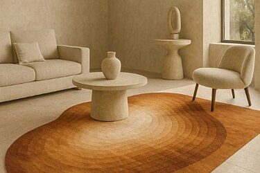 חמרה זה הצבע החם ביותר. שטיחים של RUGS&CO | צילום: יח"צ