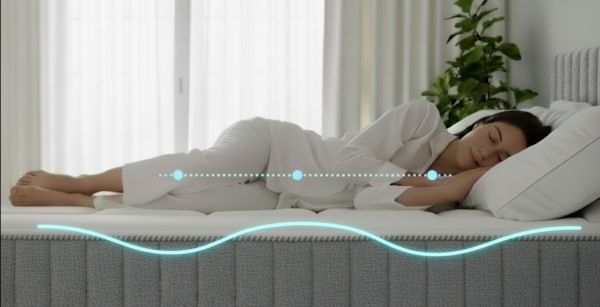 שכבת Wellness-X מאזנת בין רכות לתמיכה, ומגיבה לתנועת הגוף בזמן השינה. צילום: יח"צ