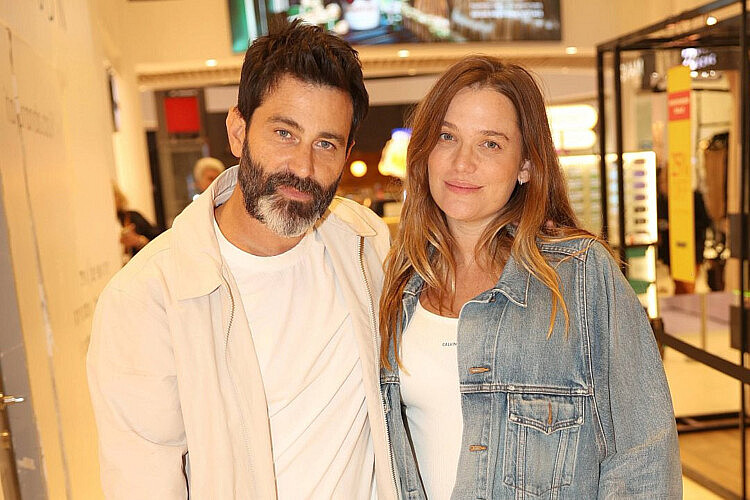 דנה פרידר ויהודה לוי בהשקת הפופ-אפ של MOODY בקניון עופר רמת אביב | צילום: אור גפן