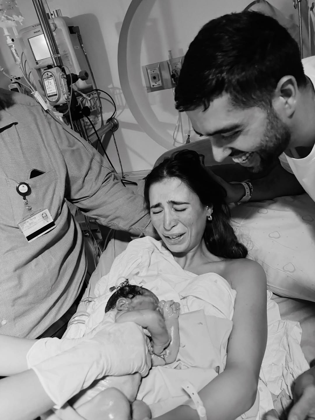 ליאל אלי רגע אחרי לידת בתה הבכורה | צילום: אינסטגרם liel_eli@