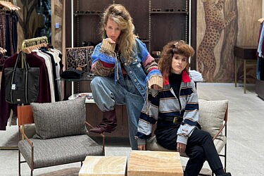 דניאלה צור-לבקוביץ' ואלונה צור-קומיסר בחנות החדשה של סיסטארז בביג גלילות | צילום באדיבות סיסטארז