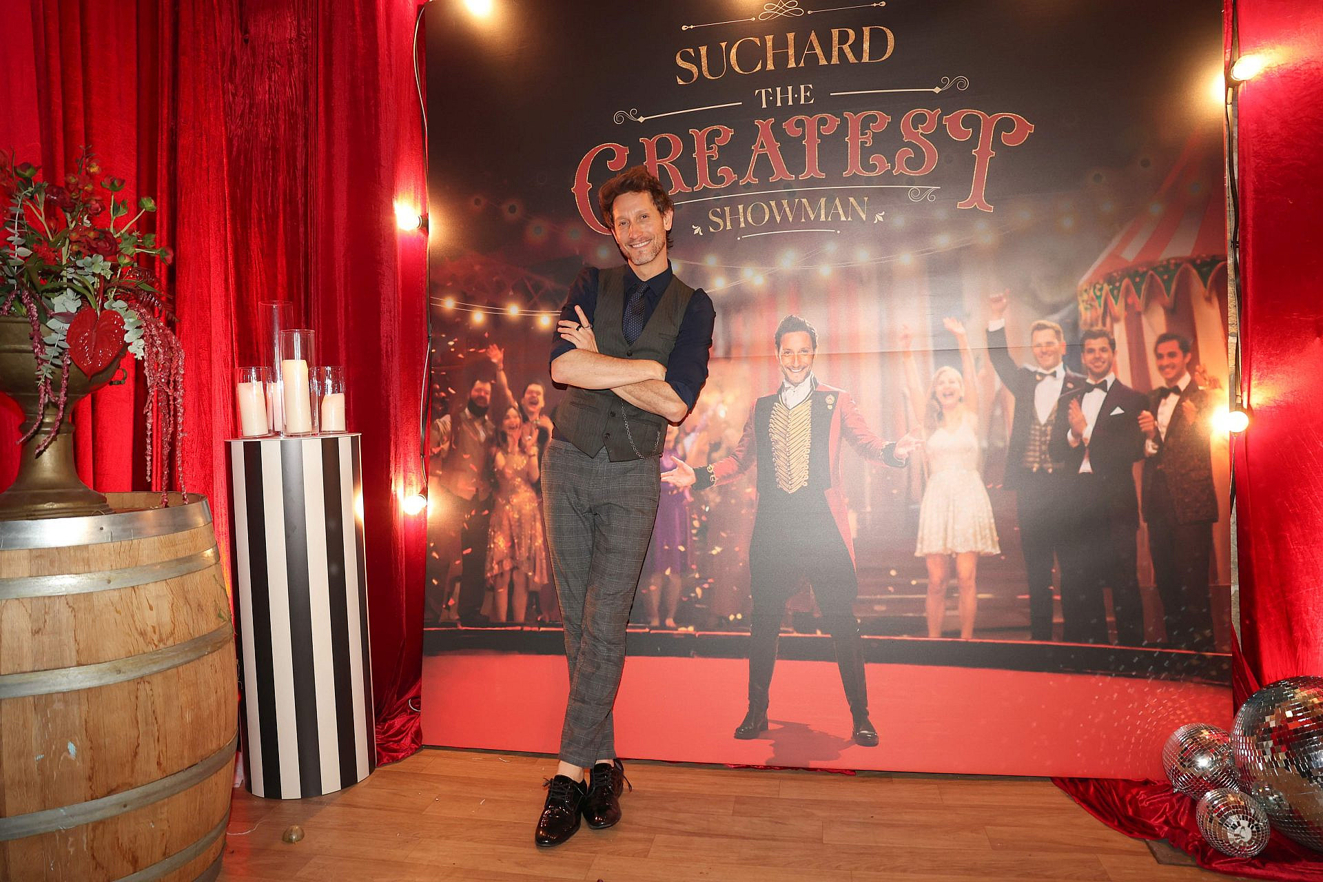 ליאור סושרד במסיבת ההפתעה ליום הולדתו ה-44 | צילום: אור גפן