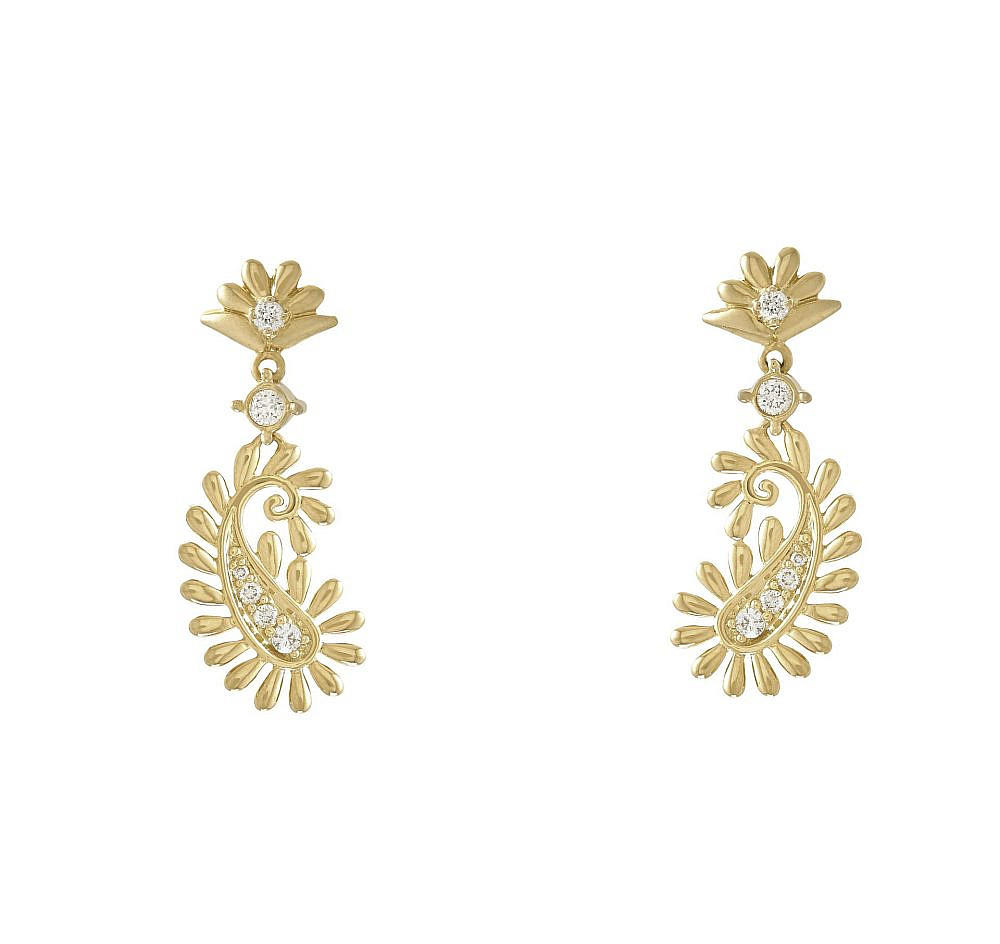 ה.שטרן. עגילי זהב 18 קראט ויהלומים, 6,440 ש"ח | צילום:&nbsp; יח"צ