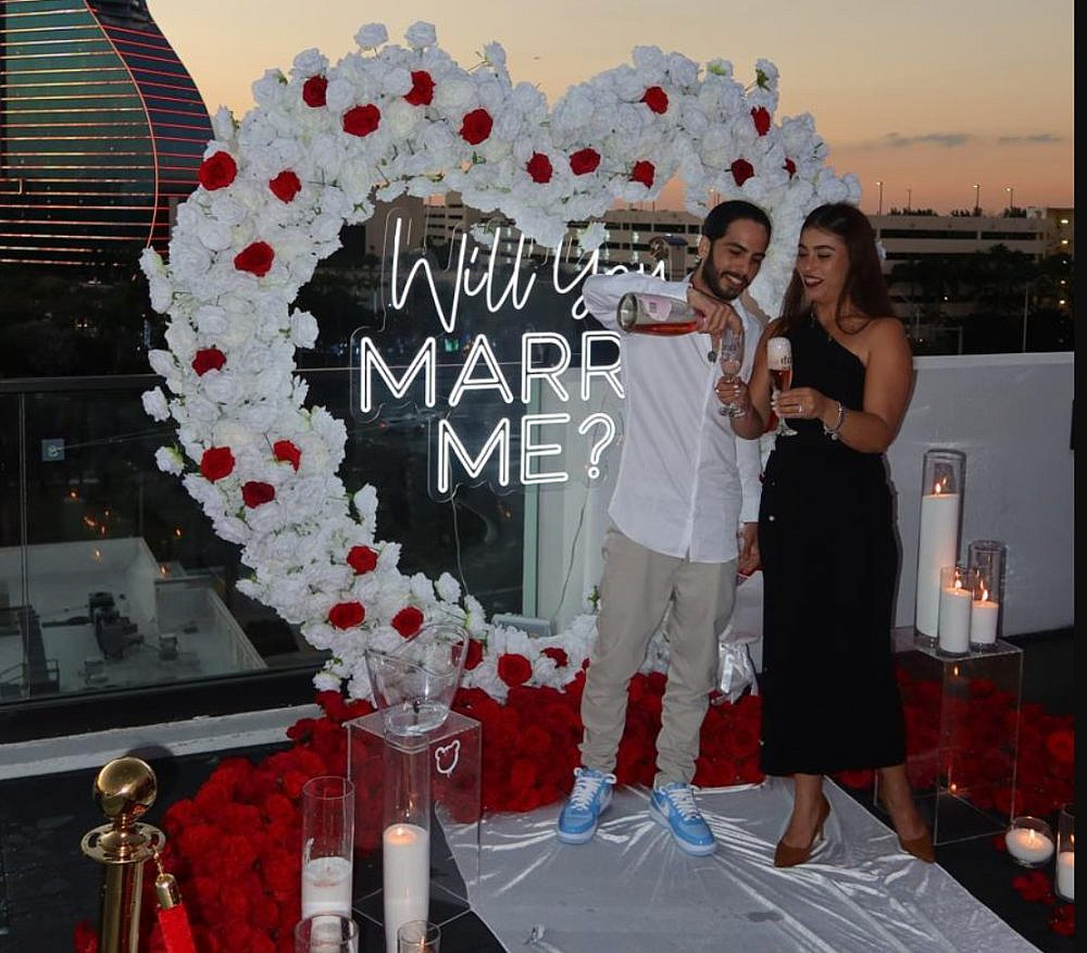 מתן צנגאוקר ואילנה גריצ'ווסקי מאורסים | צילום: מתוך עמוד ה-X של עינב צנגאוקר, רשתות חברתיות לפי סעיף 27א לחוק זכויות יוצרים