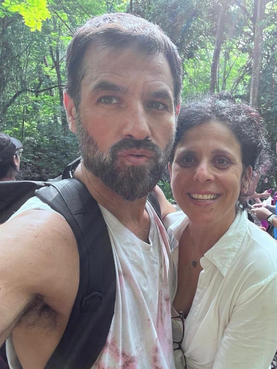 "שיעור משוגע על אהבה". אורית שר ליבה ובן זוגה זהר ליבה על הסט של "אסקובנק" | צילום: באדיבות המצולמים