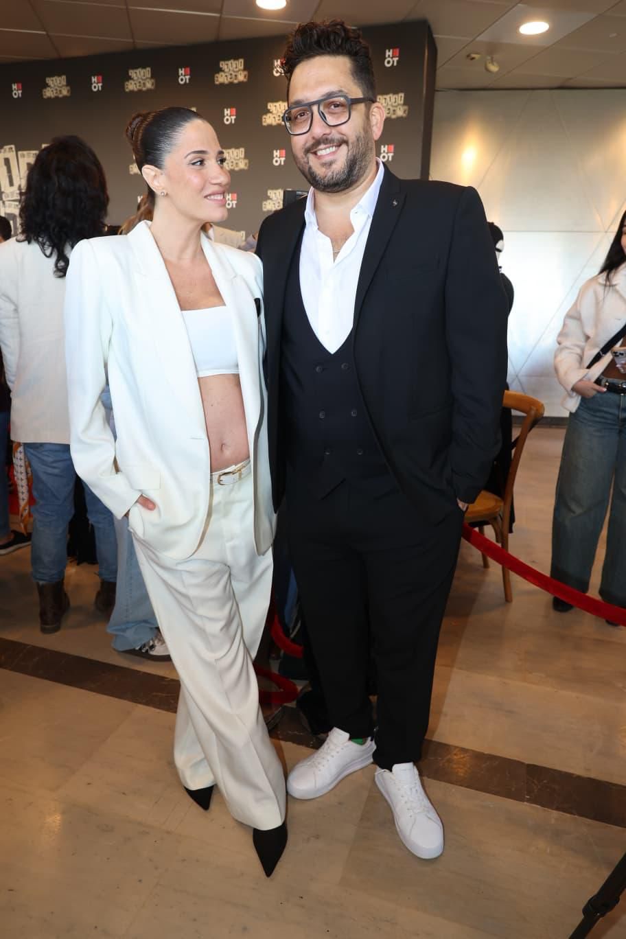 חן אמסלם זגורי ומאור זגורי בפרימיירה של "זגורי אימפריה" עונה 3 | צילום: רפי דלויה, HOT