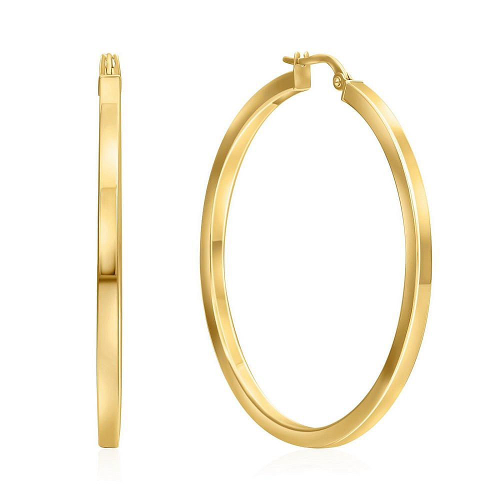 אימפרס. עגילי חישוק זהב 14 קראט 2,390 ש"ח | צילום: יח"צ