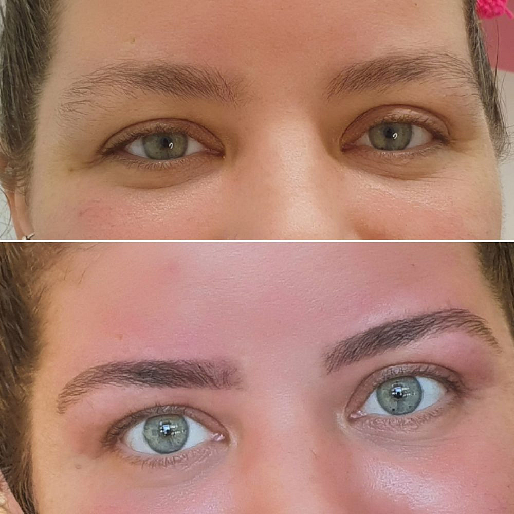 גבות, לפני ואחרי. זיוה לנגבאום | צילום: באדיבות הסטודיו