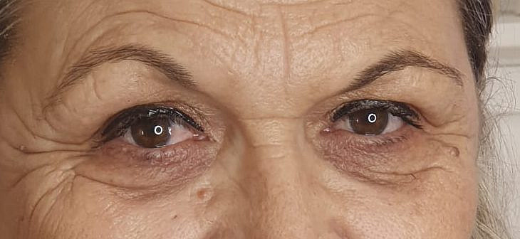 לפני. איפור של זיוה לנגבאום | צילום: באדיבות הסטודיו