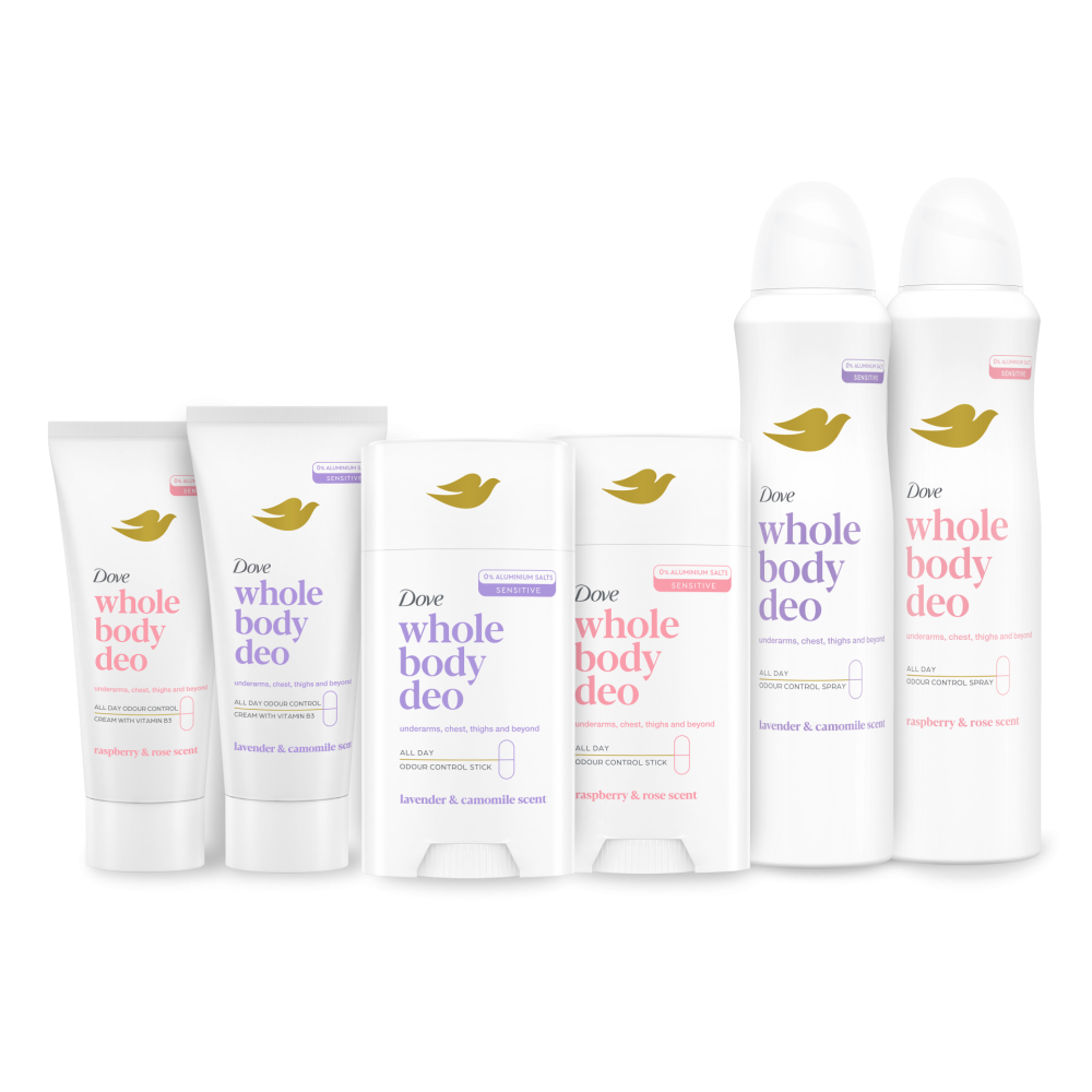 סדרת WHOLE BODY DEO של דאב. מחיר 31.90 ל-75 מ"ל | צילום: יח"צ