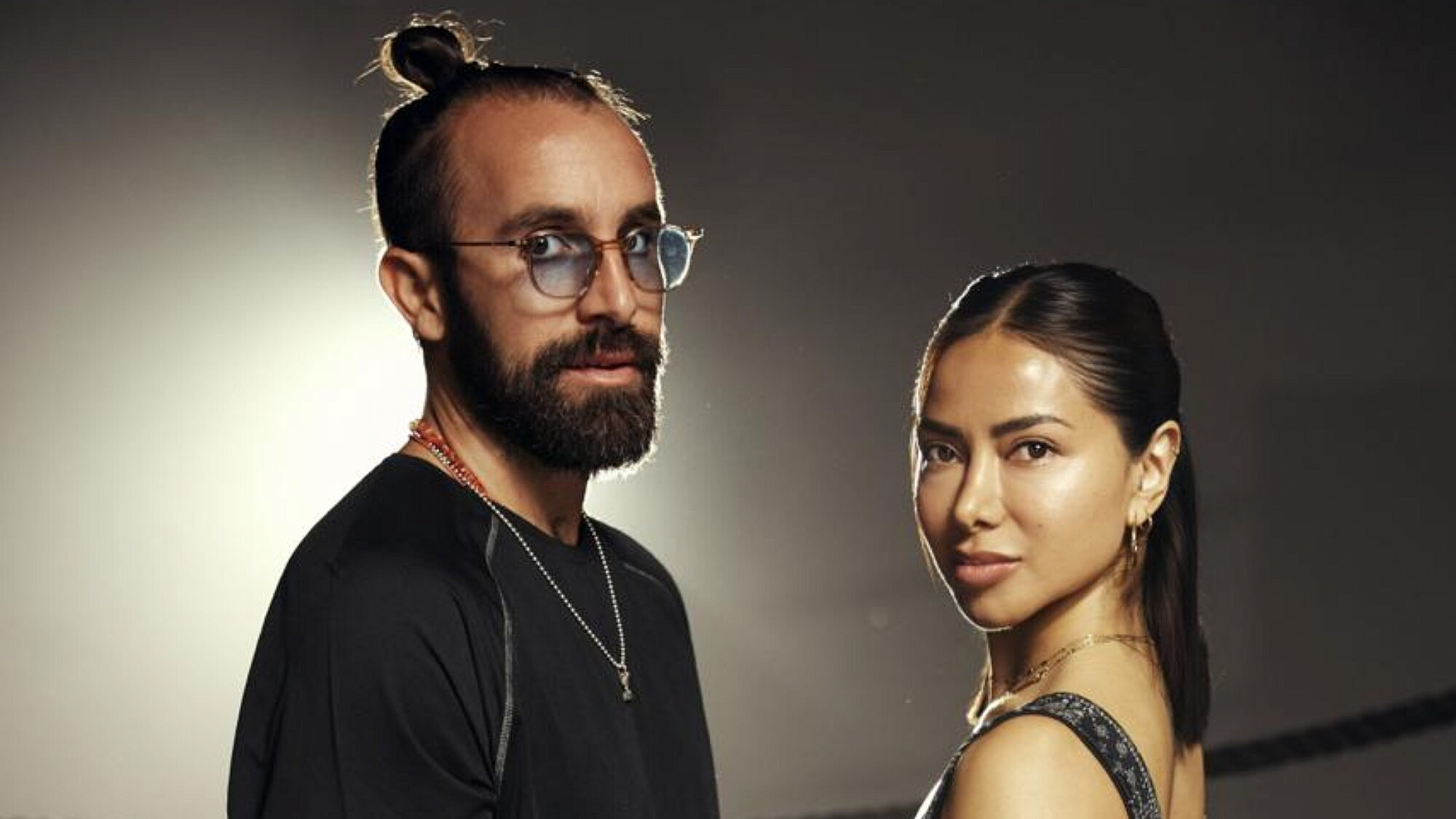 זואי מוטרו ומתן בלו על סט הצילומים של Panta Rei | צילום: צילום שי פרנקו