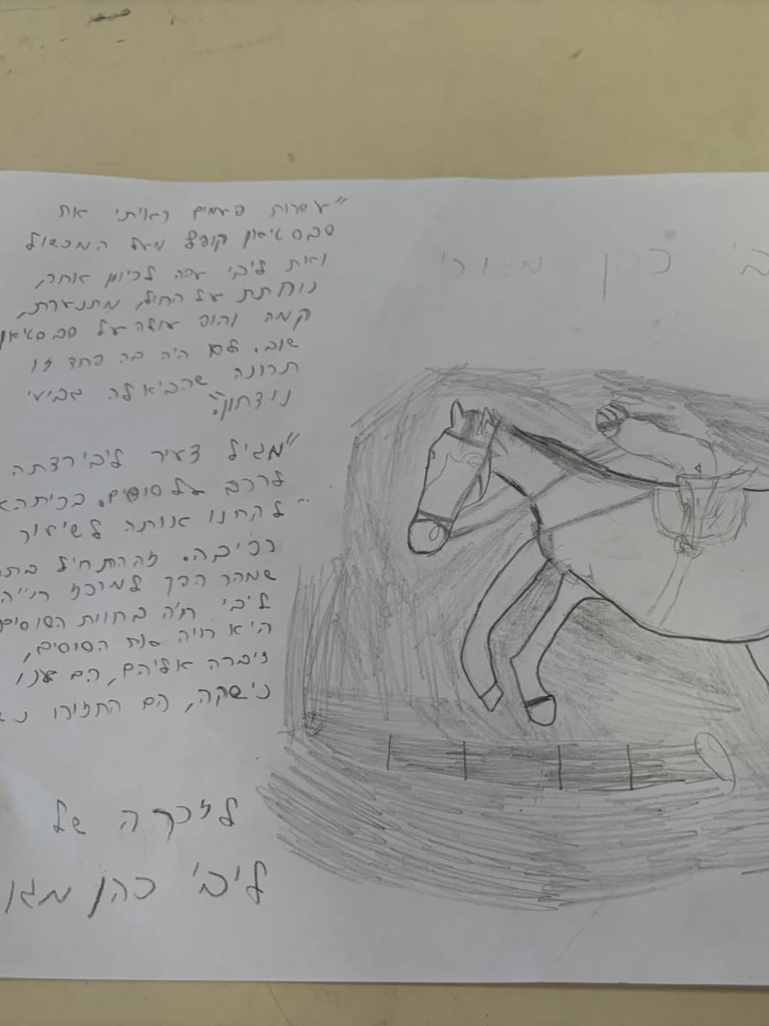 הציור שהקדישה בתה של רותם סלע לליבי כהן מגורי ז"ל | צילום: אינסטגרם rotemsela1@