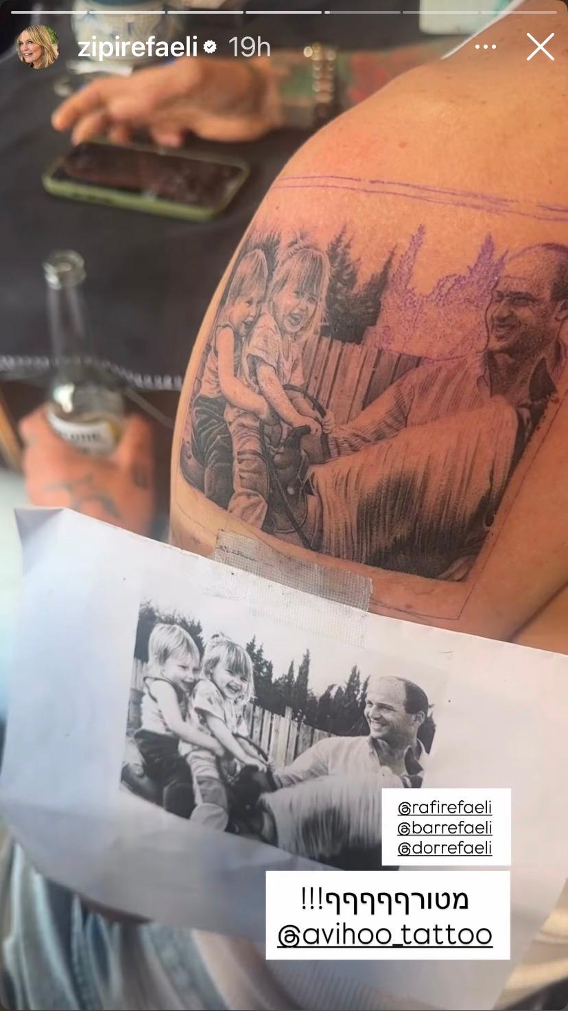 מתקעקע. דור רפאלי | צילום: אינסטגרם zipirefaeli@