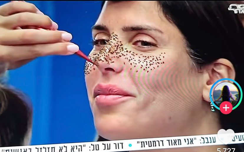 גל רובין עושה נמשים מחינה | צילום מסך, טיקטוק