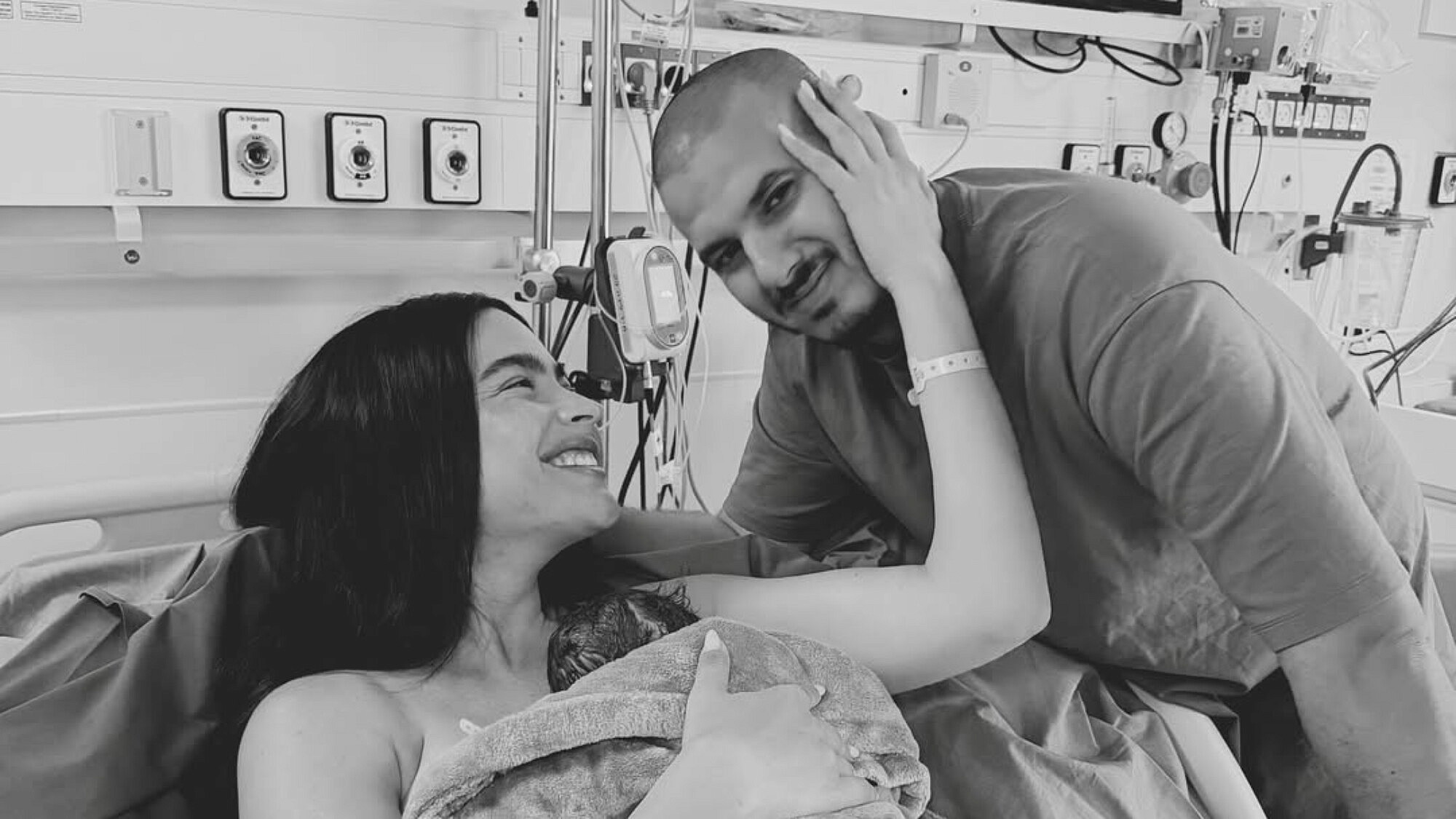 ספיר אביסרור רגע אחרי לידת בנה השלישי | צילום: אינסטגרם sapir_avisror@