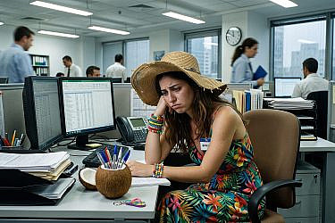 הבלוז שאחרי החופשה | אילוסטרציה: AI